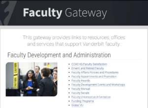 Faculty Gateway website graphic